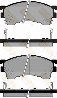 BRAKE ENGINEERING pa768 -  Комплект тормозных колодок, дисковый тормоз